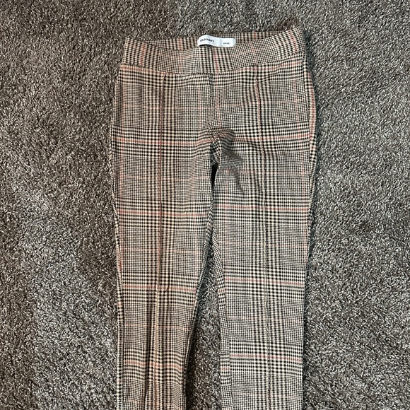 Old Navy Steve Houndstooth Plaid Leggings Black and Tan sid xs - Picture 3 of 7